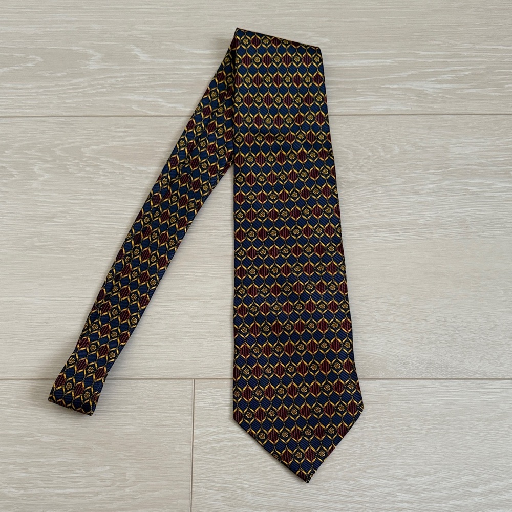 Burberry Multicolor Diamond Pattern Tie